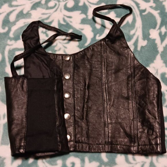 Leather Bralette Size Medium - Picture 3 of 3